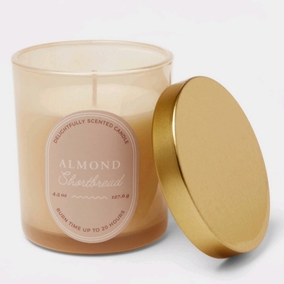 Target brand Threshold almond shortbread scented glass candle - 4.5oz - Picture 2 of 2
